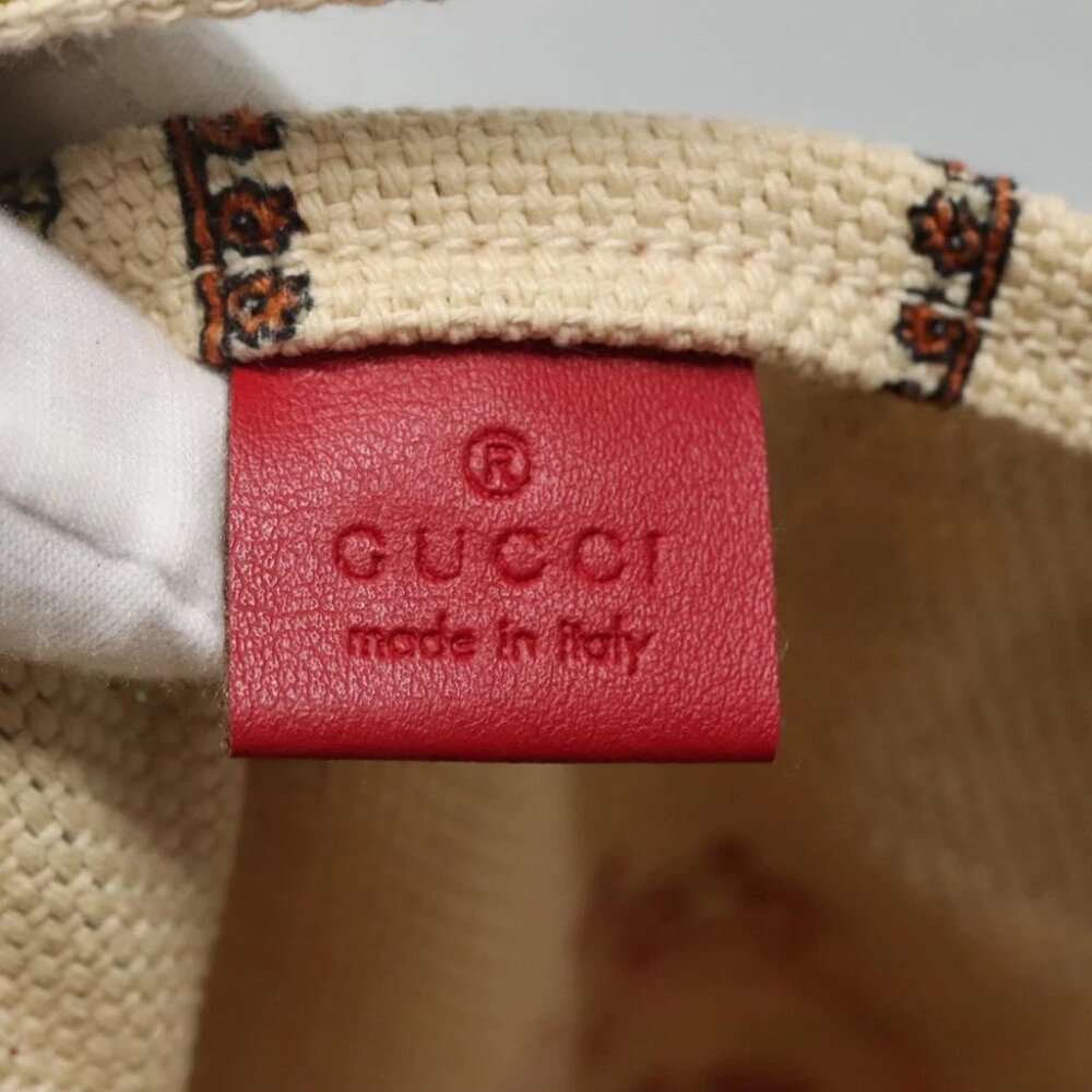 GUCCI Gucci Garden Boutique Tote Bag Canvas Beige - Picture 13 of 14
